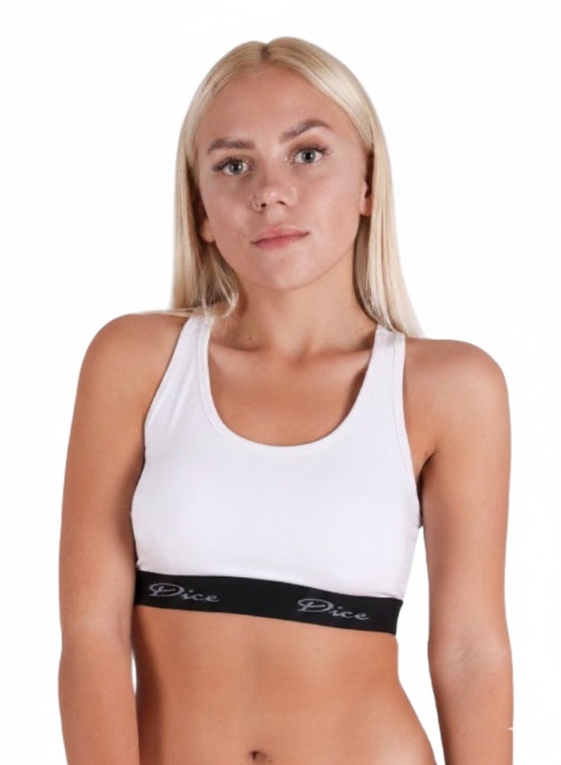 Dice® Women Soft Non Padded Bra White - Image 3